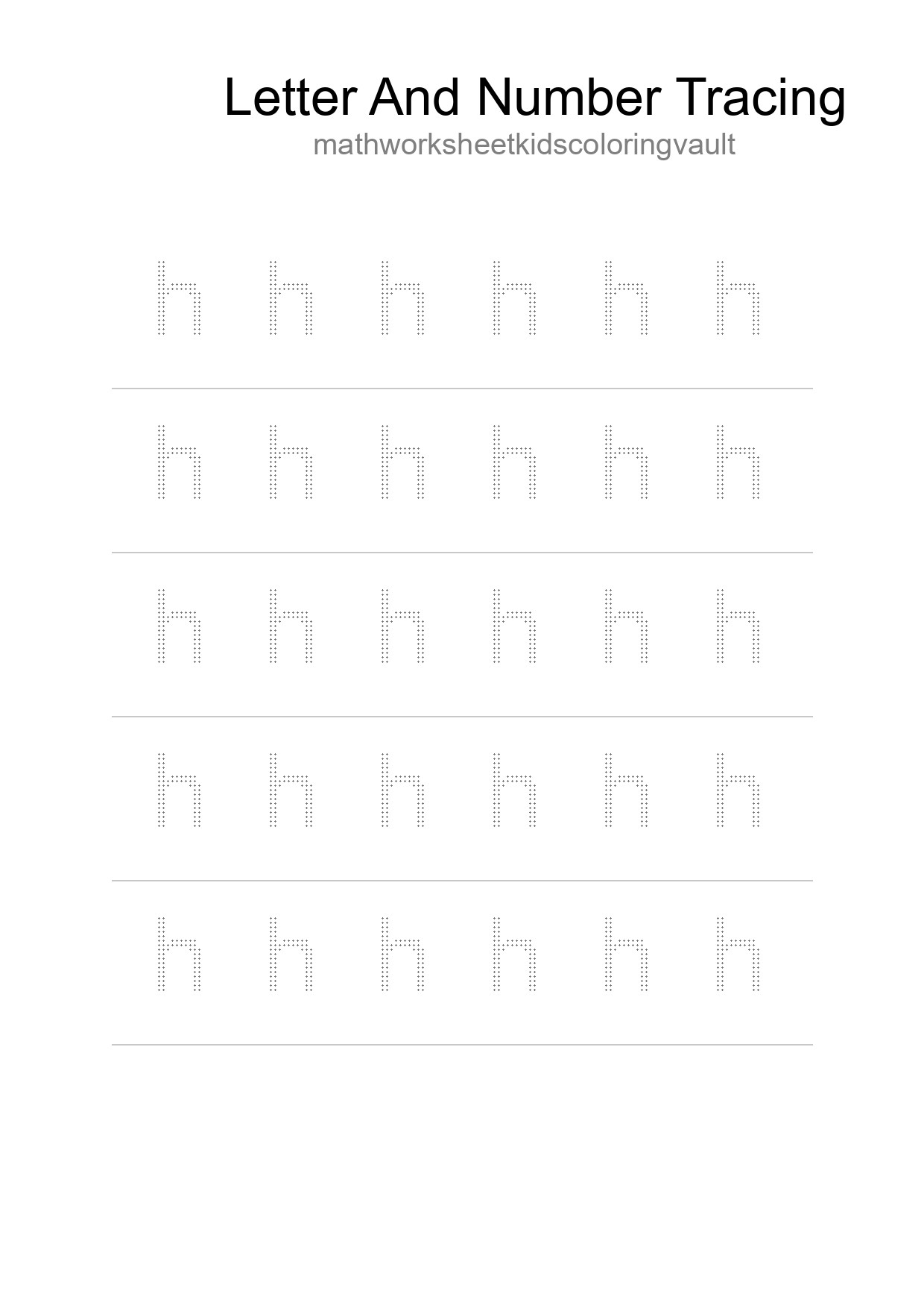 Printable Tracing Worksheet For Kids - Part 219